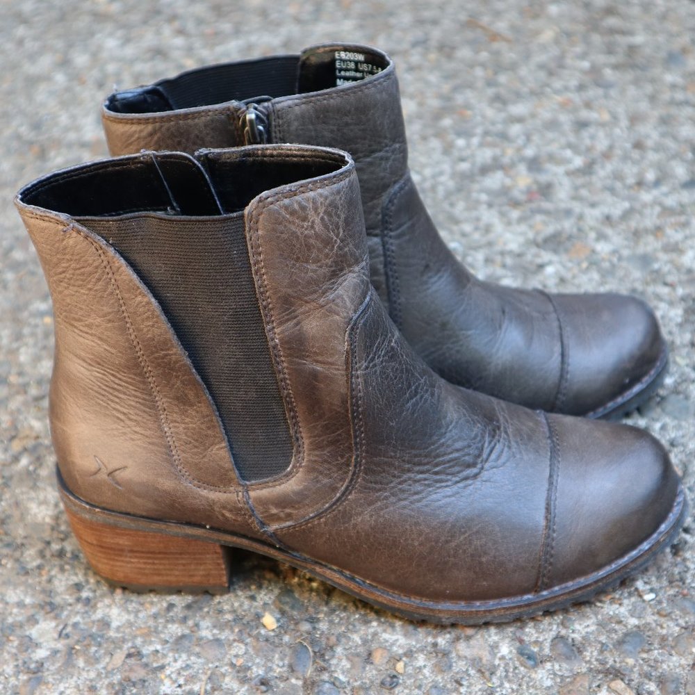 Aetrex Leather Booties